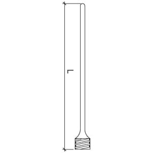 Rührwelle mit Gewindekopf und einfachem Glasstab - Reaktoren Zubehör > Rührer > Rührer aus Glas mit PTFE-Rührblatt