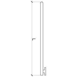 Stirrer Blade with Double Pivot and Simple Glass Shaft Stirrer Blade with Double Pivot and Simple Glass Shaft - Reactor accessories > Stirrers > Glass Stirrers with PTFE-Blades