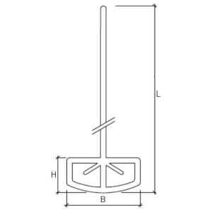 Pretzel Stirrer with Simple Glass Shaft Pretzel Stirrer with Simple Glass Shaft - Reactor accessories > Stirrers > Glass Stirrer